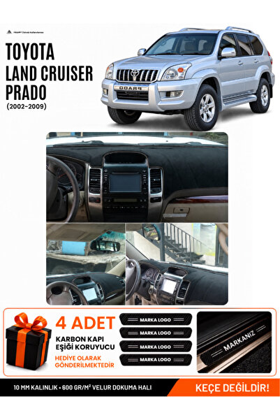 e-biz Toyota Land Cruiser Prado (2002-2009) Compatible Dashboard Cover, Dashb...
