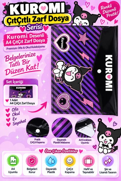 kuromi ÇıtÇıt Zarf Dosya