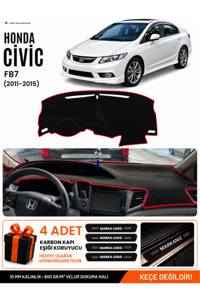 e-biz Honda Civic Fb7 (2011-2015) Compatible Glove Box Cover, Glove Box Case ...