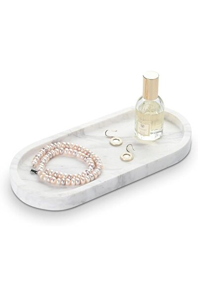 GENERAL Hamakawa Oval Bathroom Decorative Tray Large Natural Stone Tray