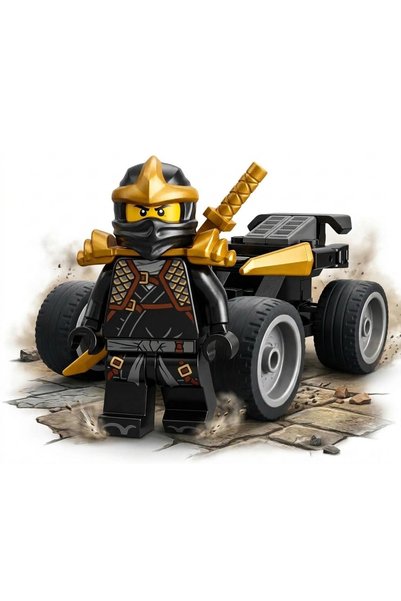 HOT WHEELS ليجو نينجاجو - كول وعربته