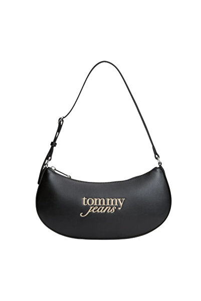 Tommy Hilfiger Γυναικεία Τσάντα Ώμου Μαύρη Tommy Jeans AW0AW19047-BDS