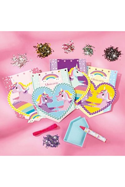 Totum UNICORN UNICORN Set creativ 2 în 1: creează bijuterii, mozaic cu diamante