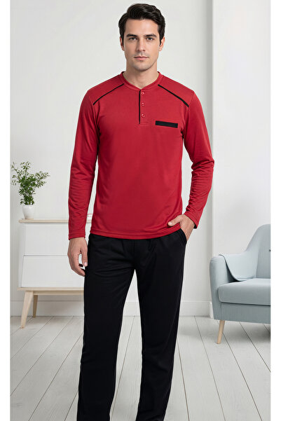 melodi Three Button Men's Pajama Set 44012-13