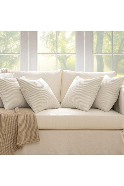 NO BRAND HUSELE DECORATIVE MOALE PENTRU PERNE – SET DE 4 BUCĂȚI, 50X50 CM, ALBE