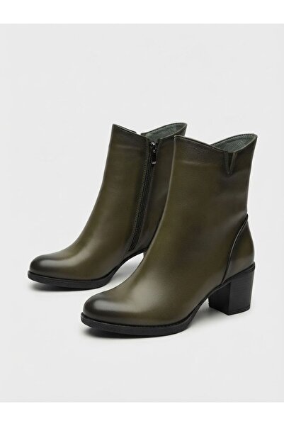 NOXMARK Genuine Leather Thermo Sole Thai Feather Lined Thick Heeled Women's B...