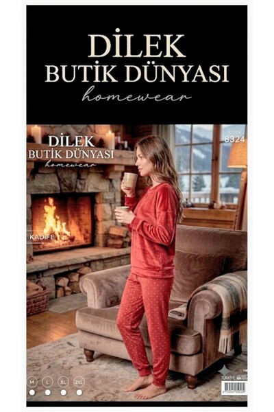 Genel Markalar kadife pijama takımı