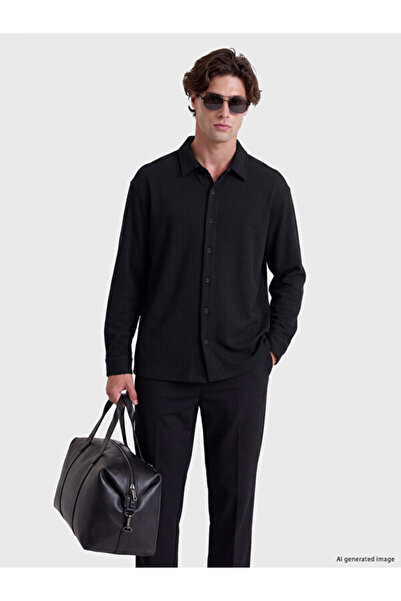 LC Waikiki Timeless Clothing & Timeless Choices Regular Fit Men's Textured Shirt
