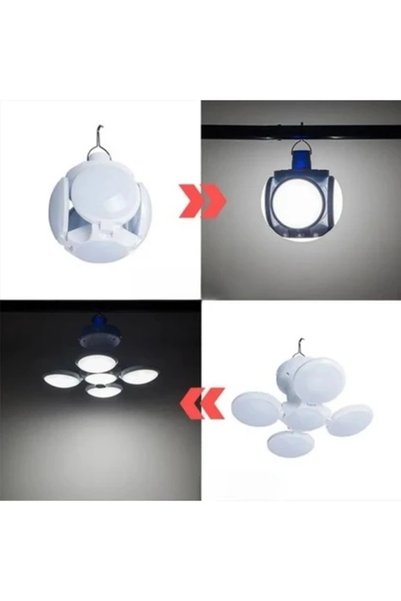 bakgelal Katlanabilir Güneş Enerjili Kamp Lambası | Solar Şarjlı 5 Panel Led ...