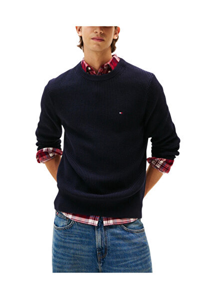Tommy Hilfiger Ανδρικό Πουλόβερ Navy Μπλε MW0MW41516-DW5