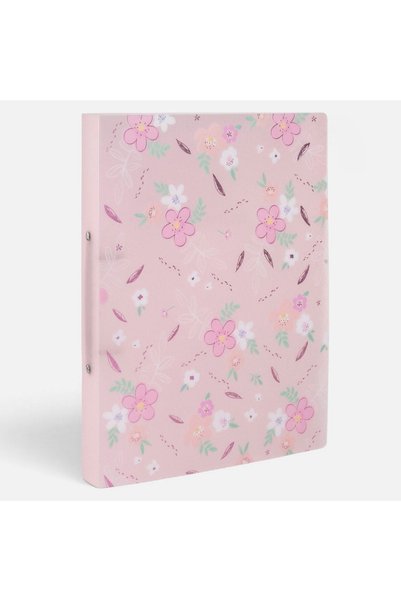 CATIANO Biblioraft Roz Floral cu 2 Inele 32x24cm