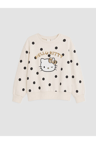 LC Waikiki Rmz Gi̇yi̇m Farkiyla Hello Kitty Girls' Sweatshirt