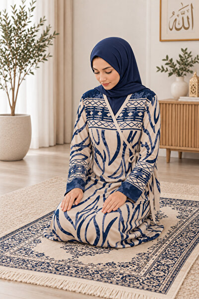 ÖNE BUTİK Women's Side-Tie Viscosse Prayer Dress Li̇kapa