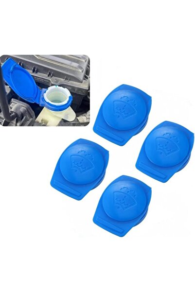 Bukela 4 Pcs Windshield Washer Fluid Cap, Blue Reservoir Tank Cover Compatibl...