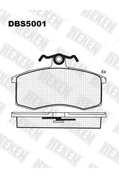 Noname Σετ τακάκια δισκόφρενου εμπρός DBS5001 για Lada Samara 2108-2110, 104....