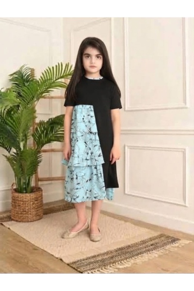FULLJOY فستان بناتي بتصميم أنيق وجميل بأكمام نص