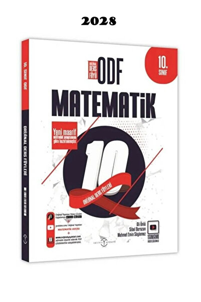 Orijinal Yayınları Orjinal 10. Sınıf Matematik ODF Orijinal Ders Föyleri Yeni...