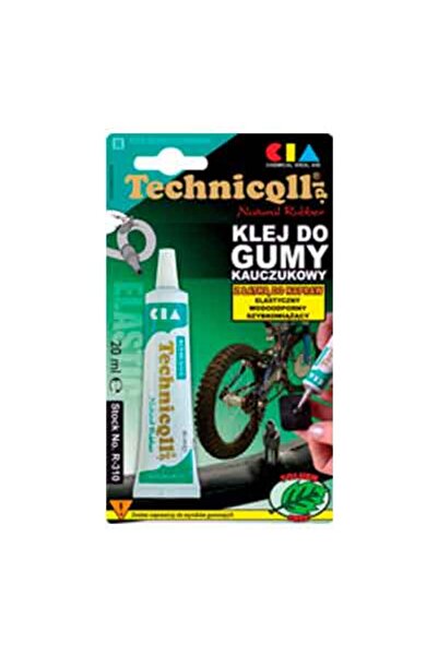 Technicqll Adeziv pentru cauciuc R-310 20 ml cu petice vulcanizate