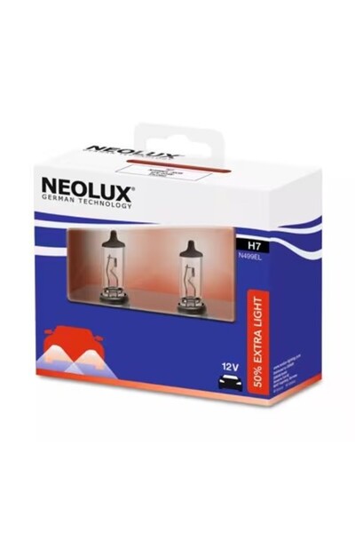 NEOLUX Becuri auto cu halogen Extra Light +50 N499EL-2SCB H7 12 V 55 W PX26d,...