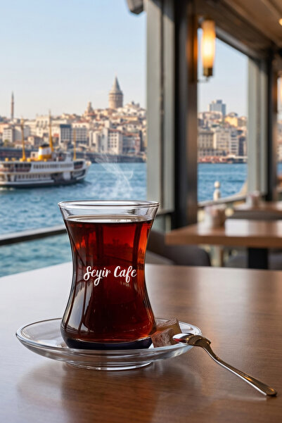 İsme Özel 12'li Çay Bardağı Seti - Kişiye ve Kuruma Özel Kalıcı Lazer Kazıma İncebelli Çay Bardağı
