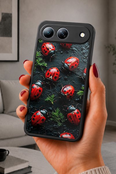 TECNO Spark 40 5g Compatible Printed, Matte Black, Soft Silicone, Protective,...
