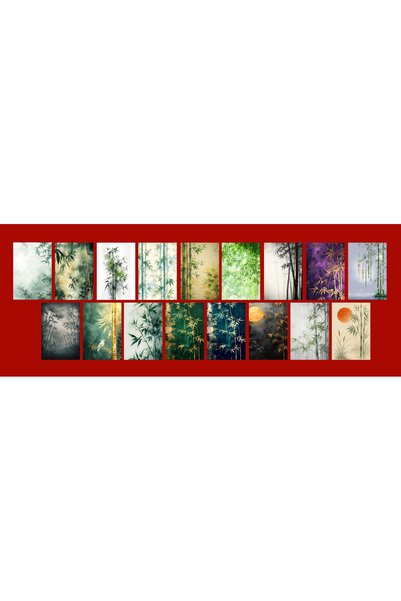 TELLGRAF Far East Themed Postcard Set (10X15 cm 17 Pieces)