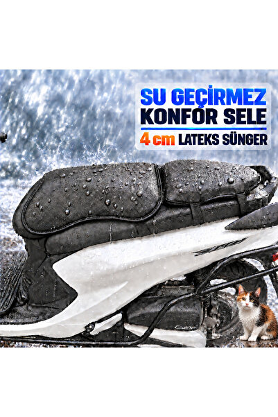 Hard Guard سرج BMW C 400 GT المريح المقاوم للماء، مصنوع من اللاتكس بسمك 4 سم،...