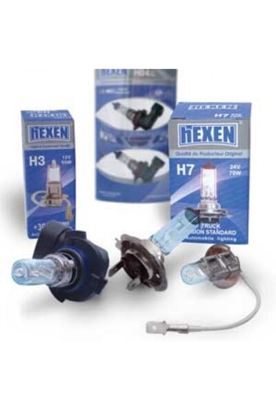 HEXEN Bec auto cu халоген 2312SBB Супер Син+30% H3 12 V 55 W PK22s