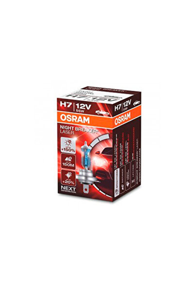 Osram Bec auto cu halogen Night Breaker Laser 64210NL-01B H7 12 V 55 W PX26d,...