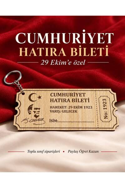 29 EKİM CUMHURİYET BAYRAMINA ÖZEL HATIRA BİLETİ
