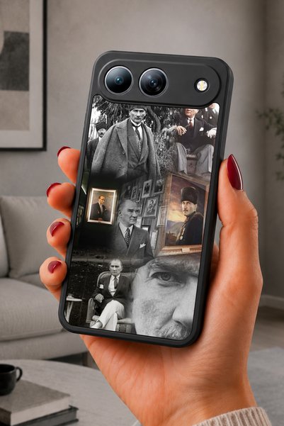 TECNO Spark 40 5g Compatible Printed, Matte Black, Soft Silicone, Protective,...