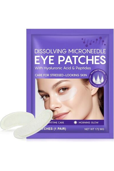 aliverystore Dissolving Microneedle Eye Patches, Nano Microneedle Patches wit...