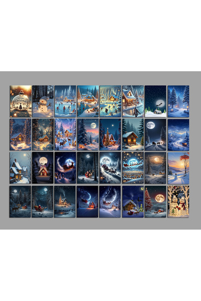 TELLGRAF Winter Themed Postcard Set (10X15 cm 12 Pieces)