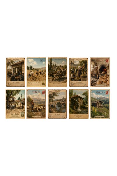 TELLGRAF Turkey Themed Postcard Set (10X15 cm 10 Pieces)