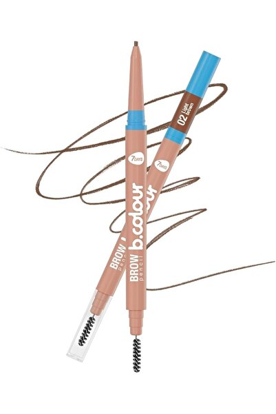 7DAYS B.Colour Brow Pencil / 02 Light Brown, 0,06 G