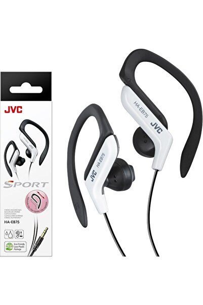 JVC HAEB75R Sports Clip Headphone, Red, Small