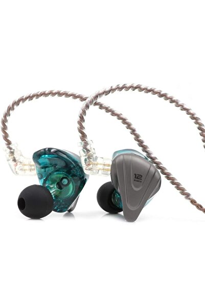 LINSOUL سماعات أذن هاي فاي هجينة KZ ZSX 5BA+1DD بـ 6 مشغلات مع لوحة أمامية من...