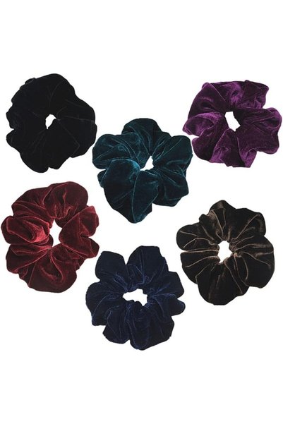 PIDOUDOU 2 Pcs Large Size White Color Scrunchies for Women Hair Elastic Bands