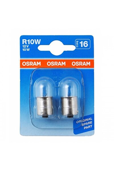 Osram Becuri auto 5008-02B R10W 12 V 10 W BA15s 2 bucăți