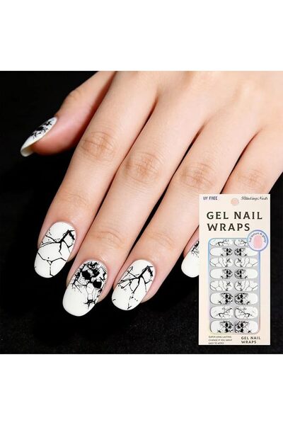 BlinkingNails لاصقات أظافر بدون جل UV، شرائط طلاء أظافر ذاتية اللصق، ملصقات ف...