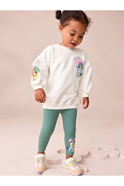 Patriko KIZ ÇOCUK 3 İPLİK SWEATSHIRT KAŞKORSE TAYTLI AŞT ÜST TAKIM 2-8 YAŞ