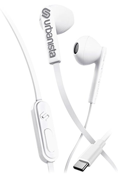 Urbanista سماعات أذن سلكية، سماعات USB C مقاومة للتشابك مع ميكروفون للتعامل م...