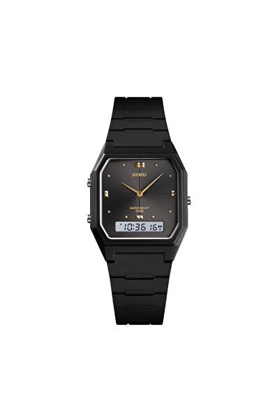 Skmei Ψηφιακό/αναλογικό ρολόι χειρός - - 1604 - Black/Black