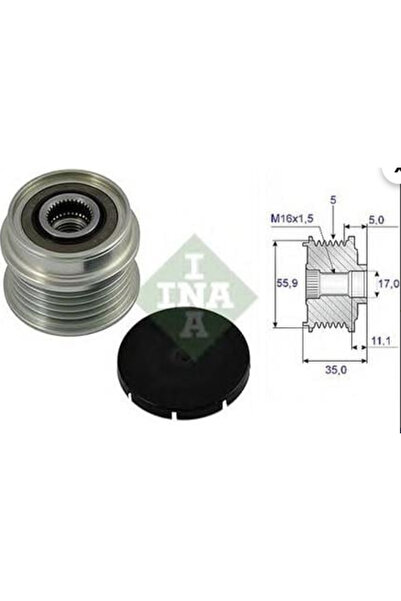 Alternatör Rulmanlı Kasnak Passat Super B A4 A6