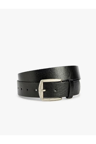 Koton Buckle Faux Leather Belt