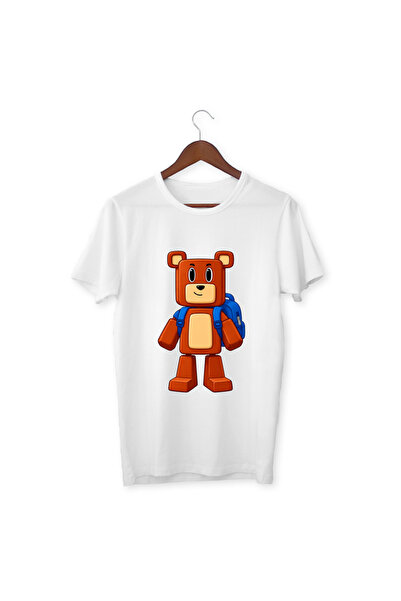 ALPŞAN TİCARET Super Bear Adventure Printed Kids' T-Shirt – Colorful Game-The...