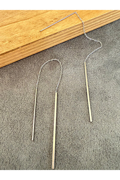 Rupen Kraft Stainless Steel Bar Model Elegant Earrings Steel Earrings