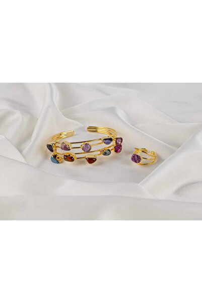ZEENA Gemstone Bracelet Set