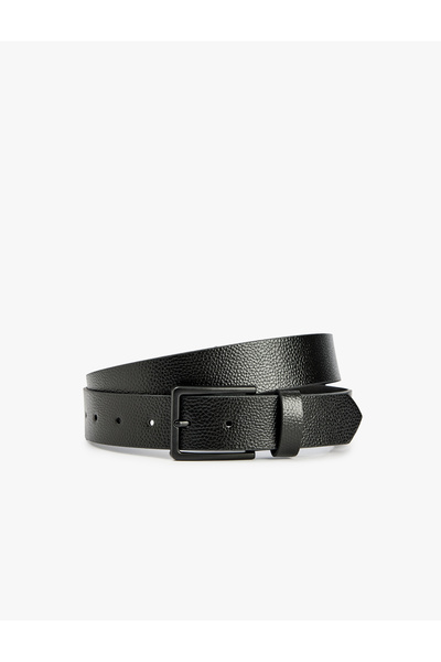 Koton Buckle Faux Leather Belt