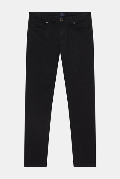W Collection SİYAH DAR KALIP PAMUK ELASTAN JEAN PANTOLON
